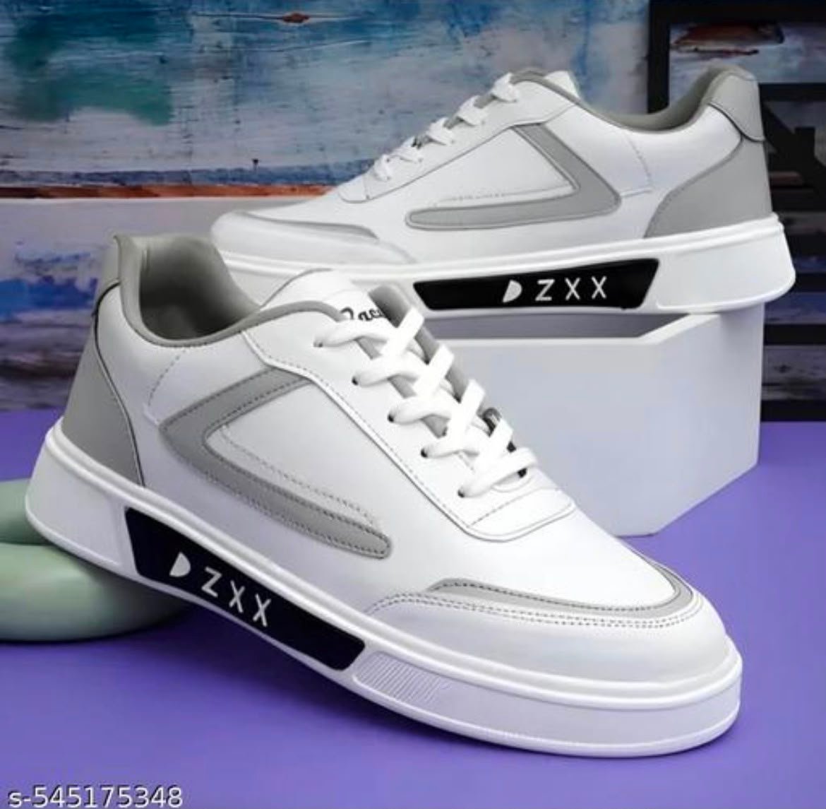 White casual sneakers
