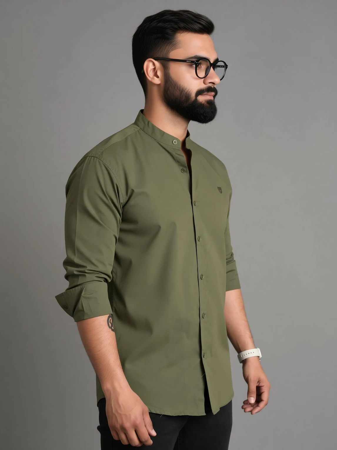 FUBAR Men Slim Fit Solid Spread Collar Casual Shirt
